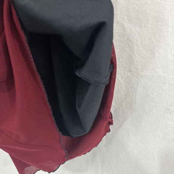 Speechless Y2K Red Halter Asymmetrical Bow Midi Dress Womens S Dark Whimsical - Picture 12 of 12